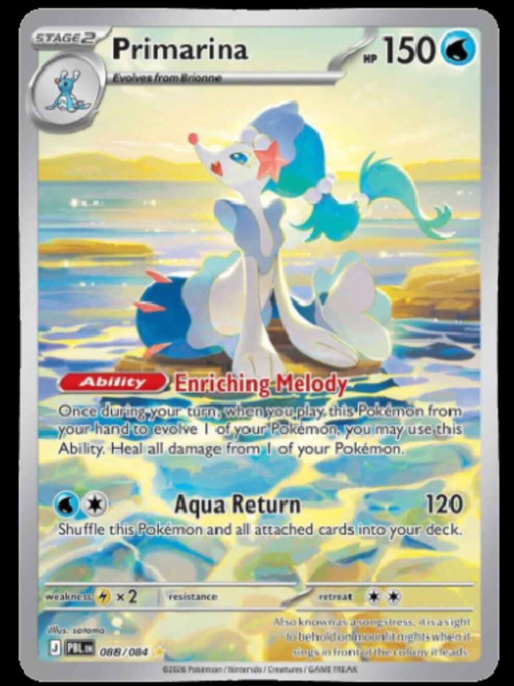Pokemon TCG Single: Primarina (ME05: Pitch Black)